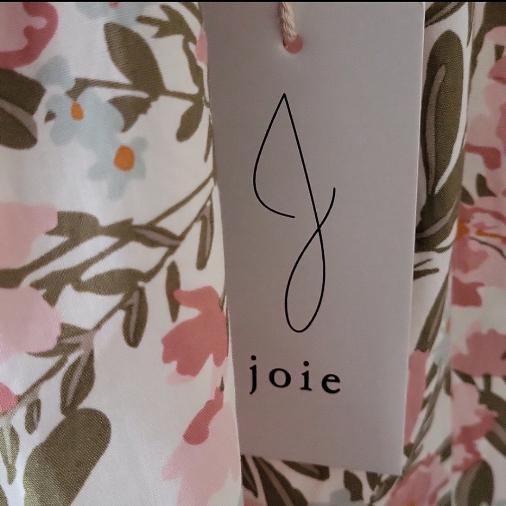 Joie 100% Cotton Button Down Shirt in Floral Print - Picture 7 of 9